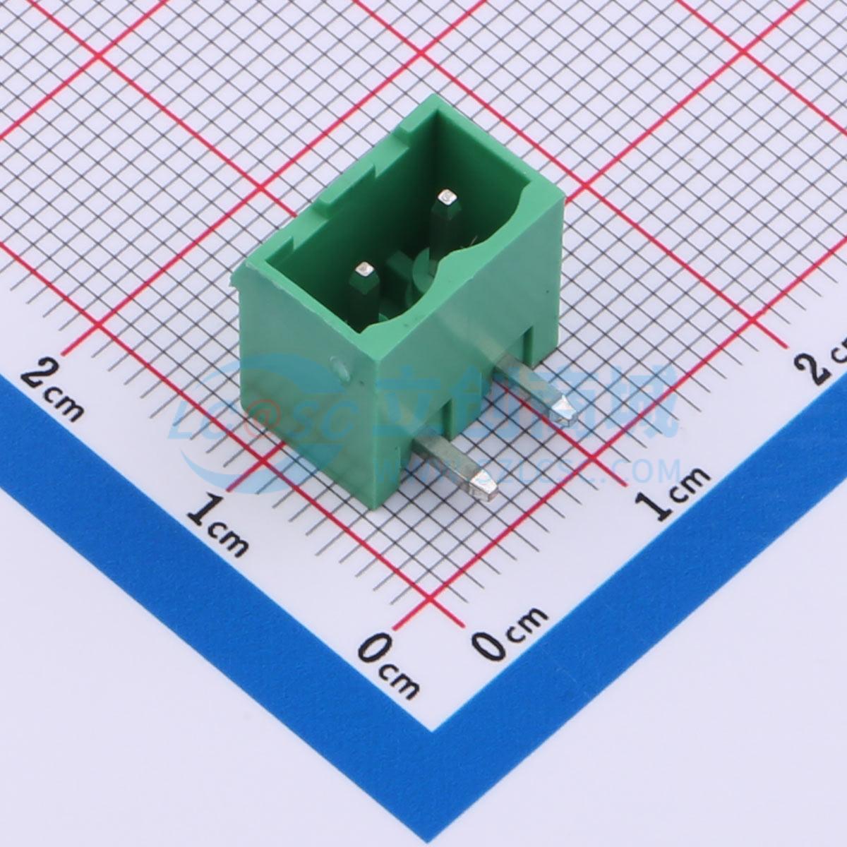 点击查看大图 MX2EDGRC-5.08-02P-GN01-Cu-A实物图