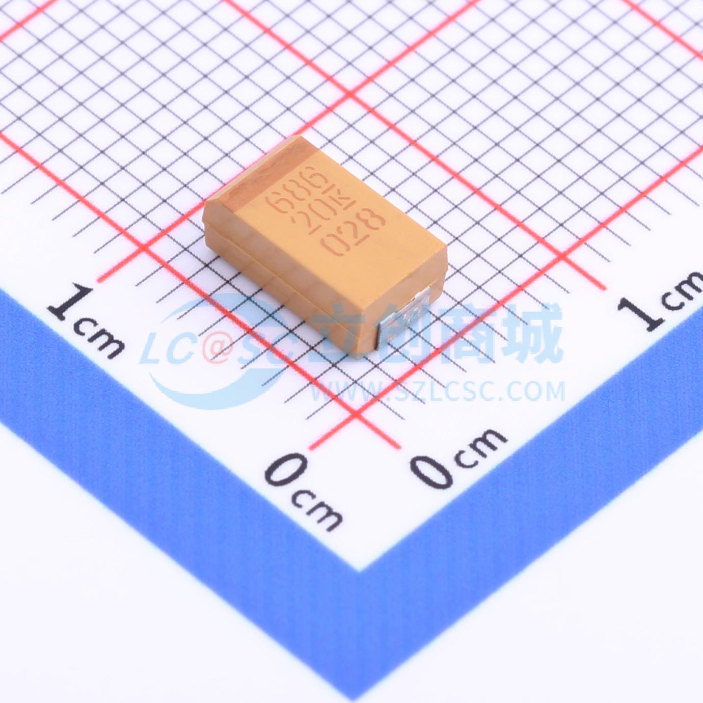 点击查看大图 T491D686M020AT实物图