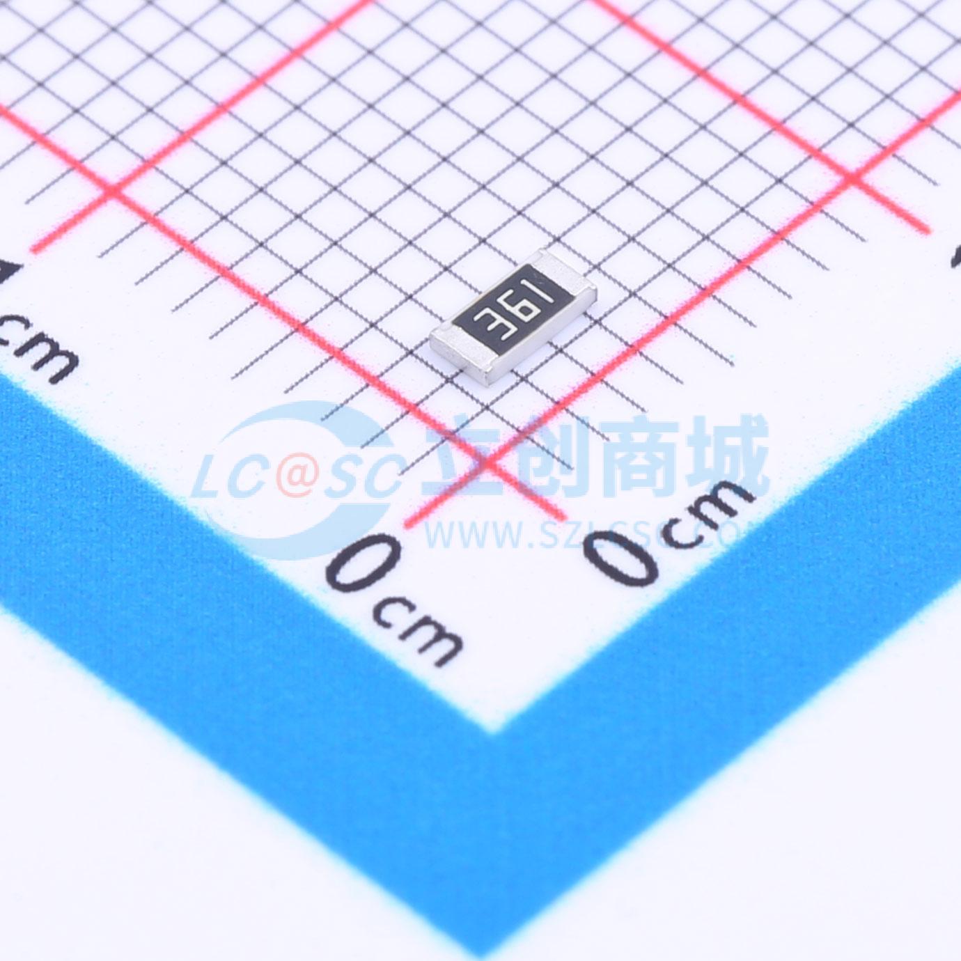 点击查看大图 FRC1206J361 TS实物图