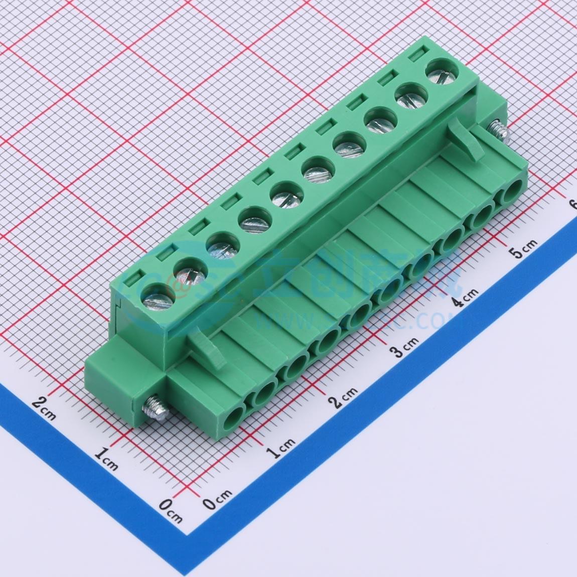 点击查看大图 MX2EDGKM-5.08-10P-GN01-Cu-Y-A实物图