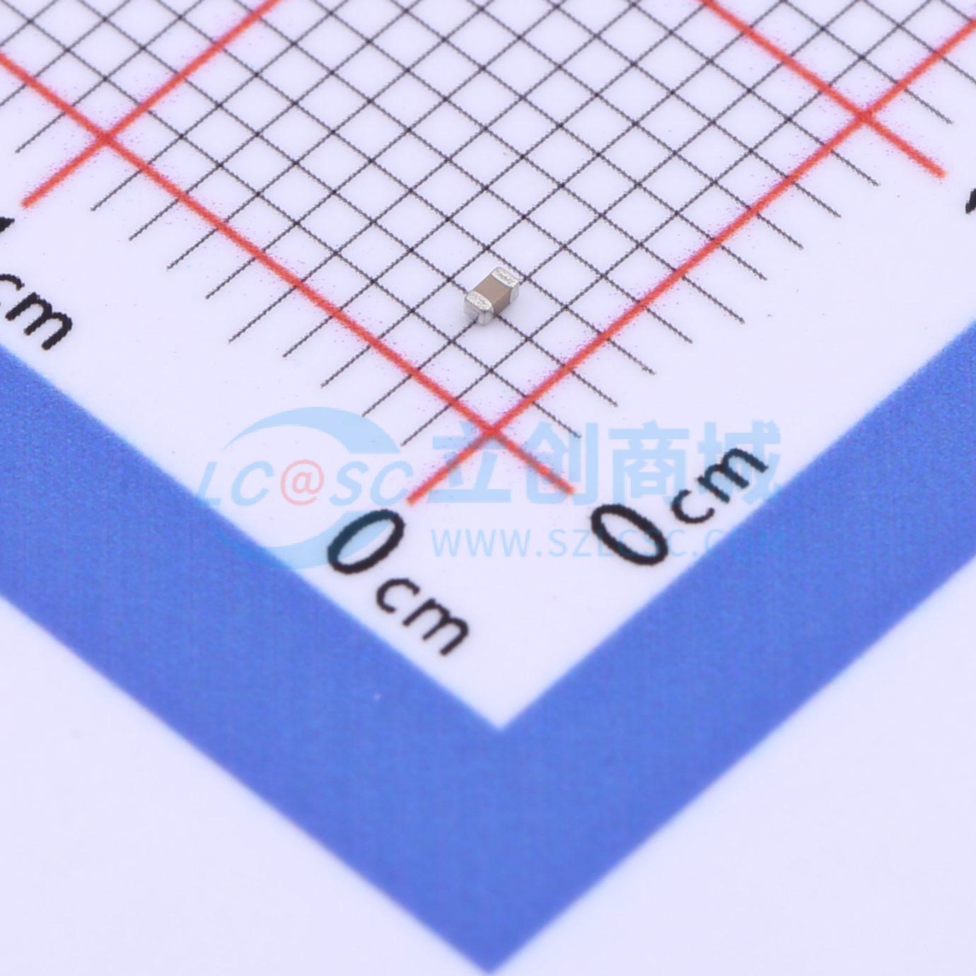 点击查看大图 CSA0402X5R105K100GT实物图