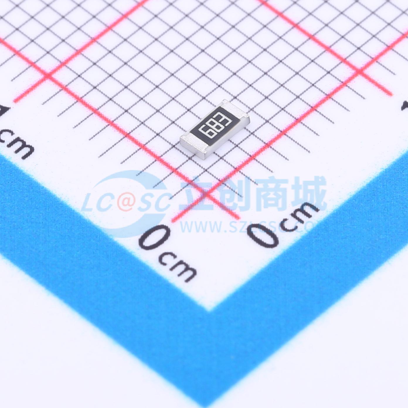 点击查看大图 FRC1206J683 TS实物图