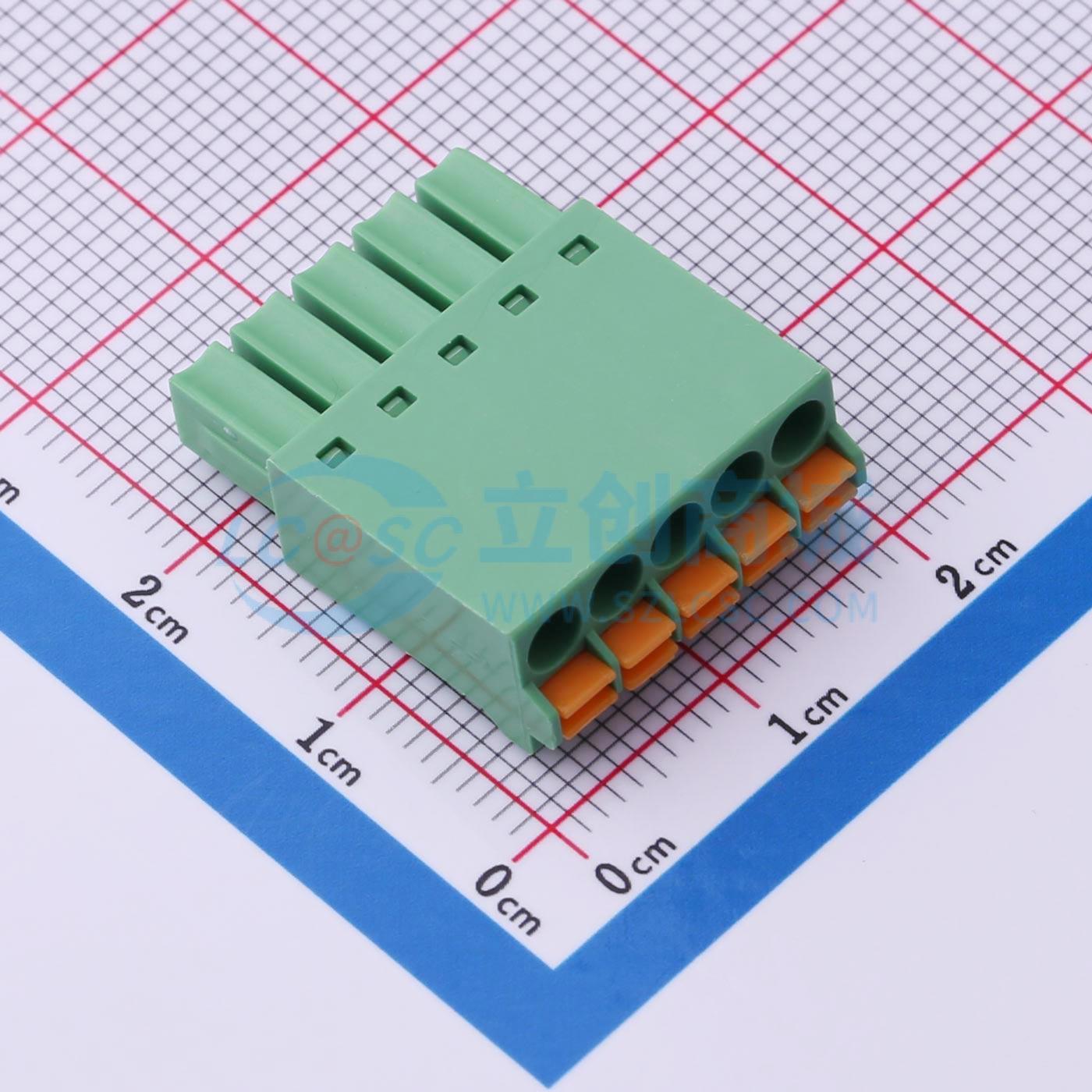 点击查看大图 MX15EDGKN-3.5-05P-GN01-Cu-A实物图