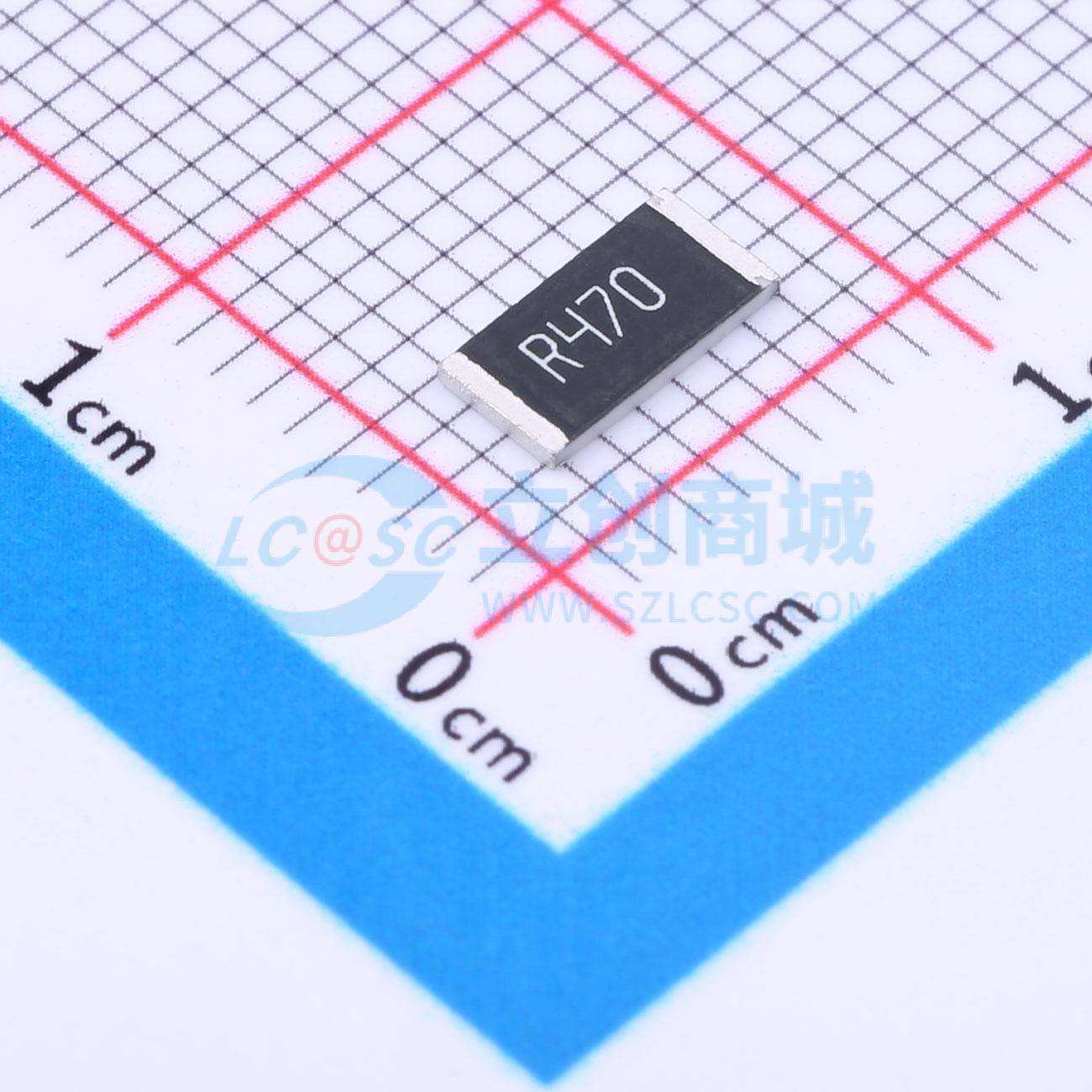 点击查看大图 HoRF2512-1W-470mR-1%实物图