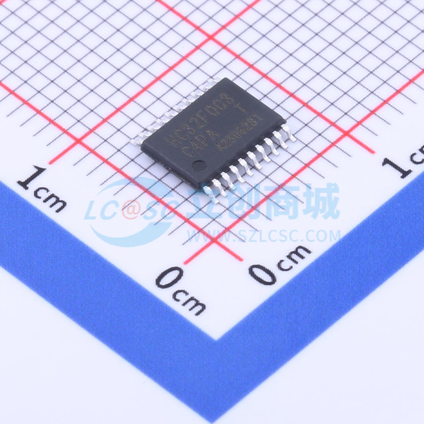 点击查看大图 HC32F003C4PA-TSSOP20实物图