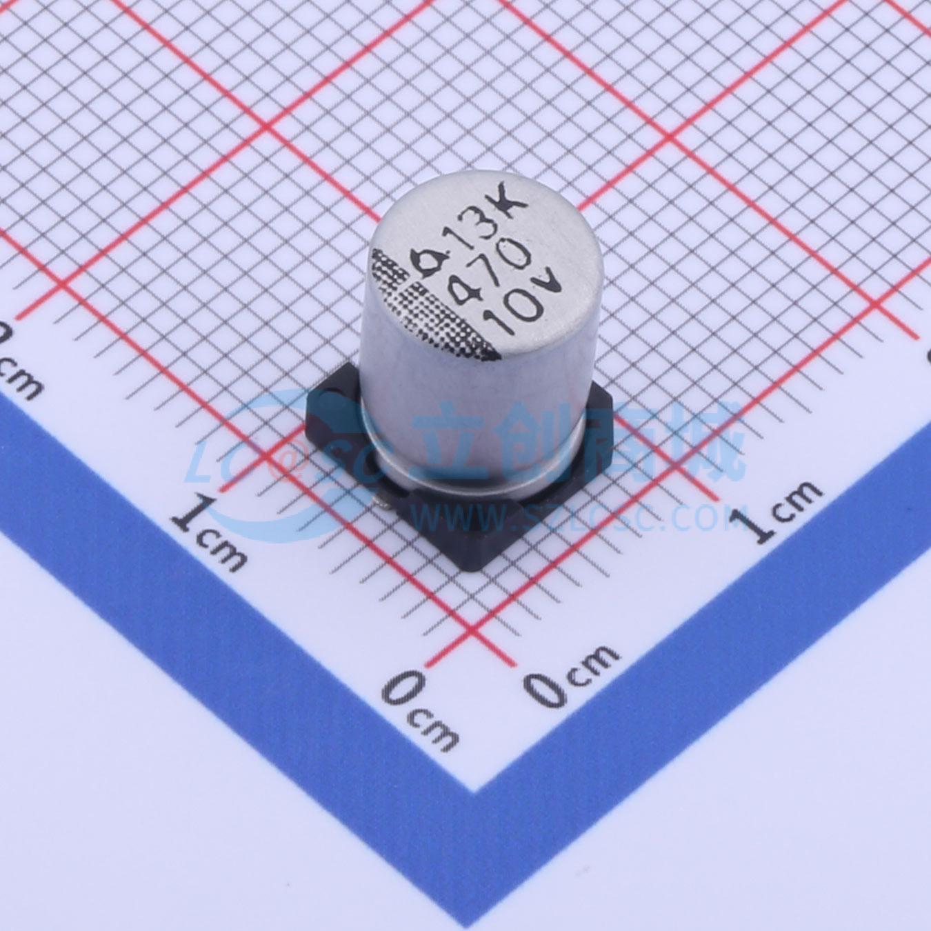 点击查看大图 MVK 10V 470UF 8*10实物图