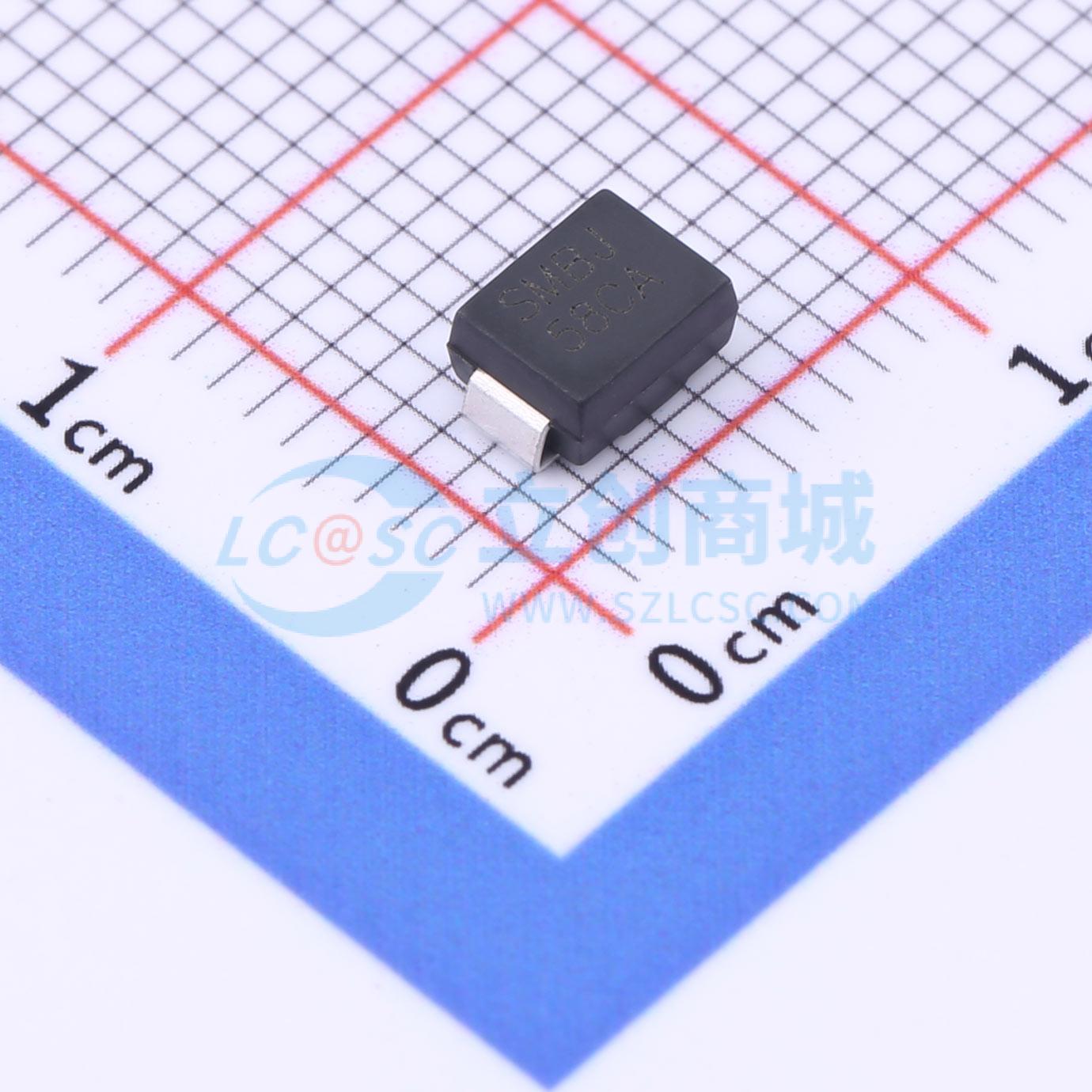 点击查看大图 SMBJ58CA实物图