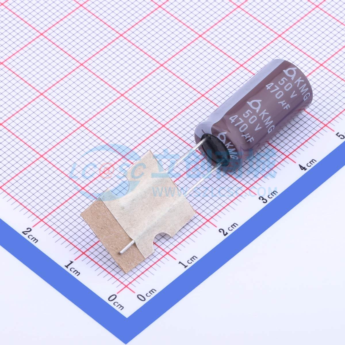 点击查看大图 KMG50V470UF10*20-5.0TP实物图