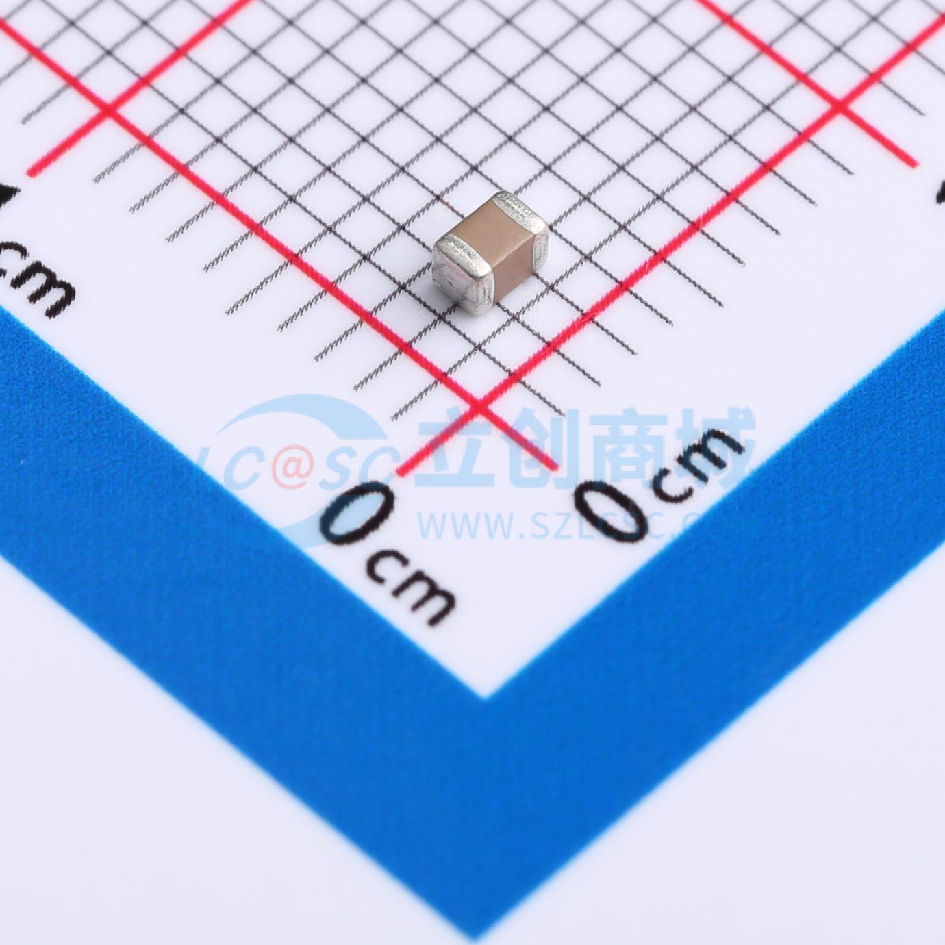 FCC0805B225K160FT实物图