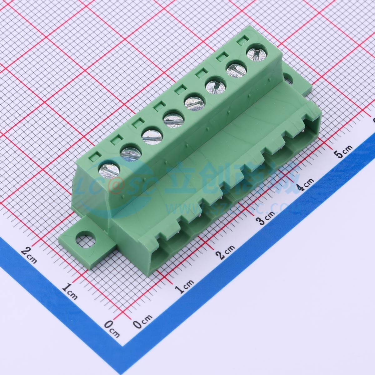 点击查看大图 DB2EKRN-5.08-8P-GN-S实物图
