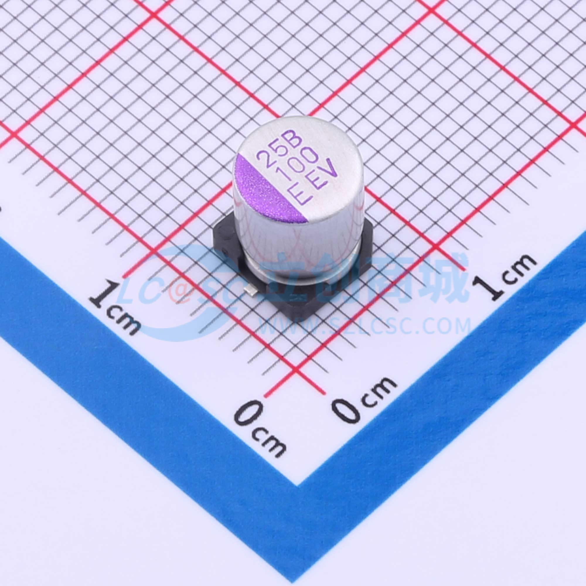 点击查看大图 25PEV100M6.3X8实物图