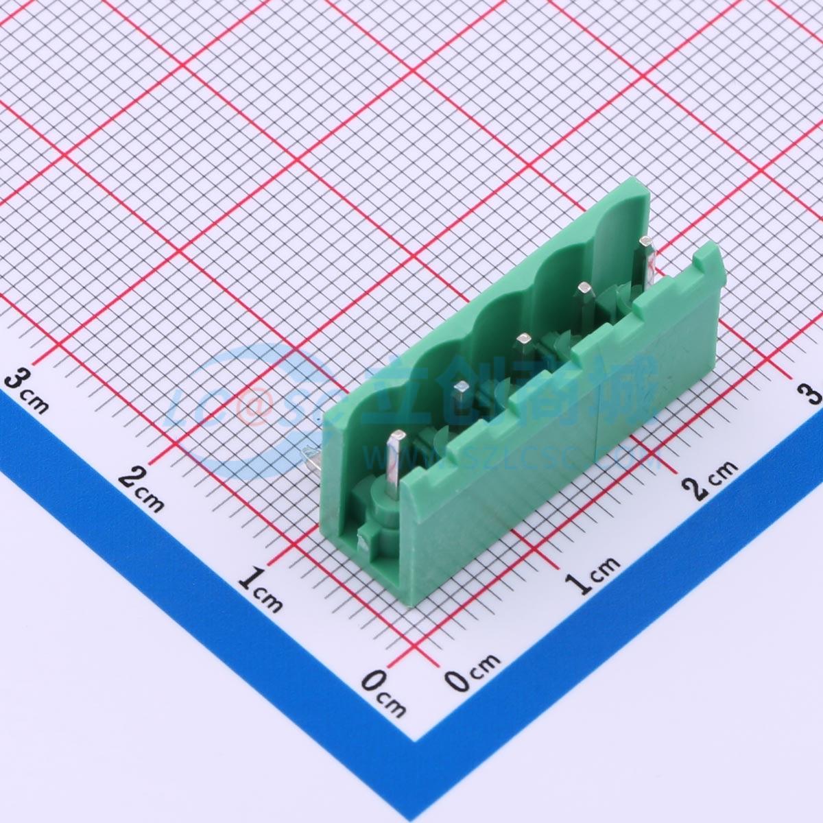 点击查看大图 MX2EDGR-5.08-05P-GN01-Cu-A实物图