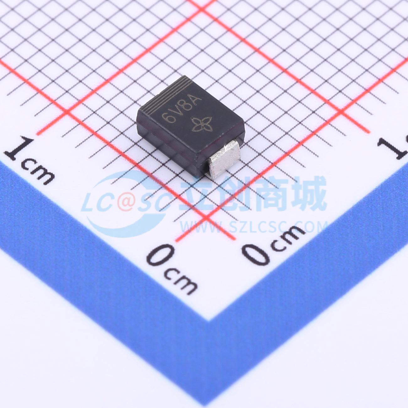 点击查看大图 P6SMB6.8A实物图