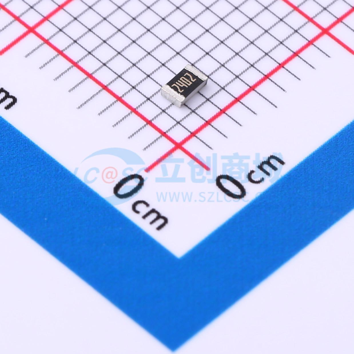 点击查看大图 HoAR0805-1/8W-24KR-0.1%-TCR50实物图