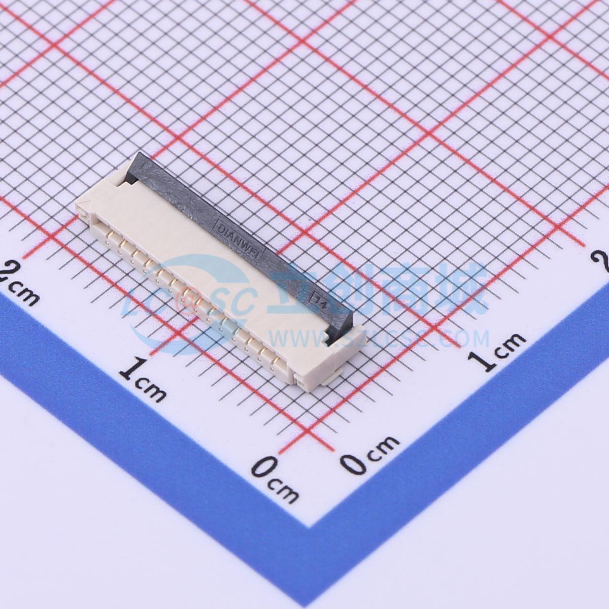 点击查看大图 KH-FPC1.0-H2.0SMT-14P-QCHF实物图