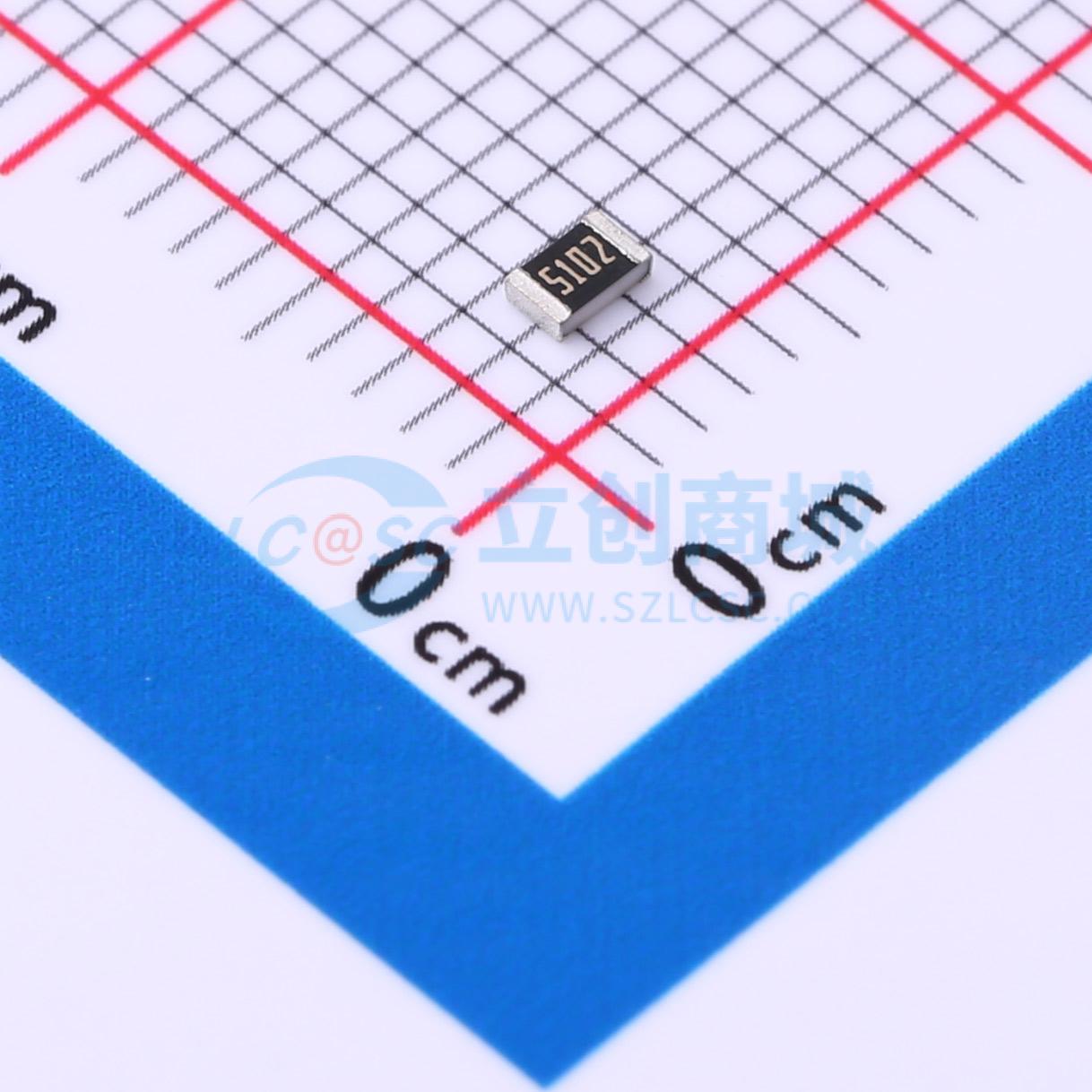 点击查看大图 HoAR0805-1/8W-51KR-0.1%-TCR25实物图