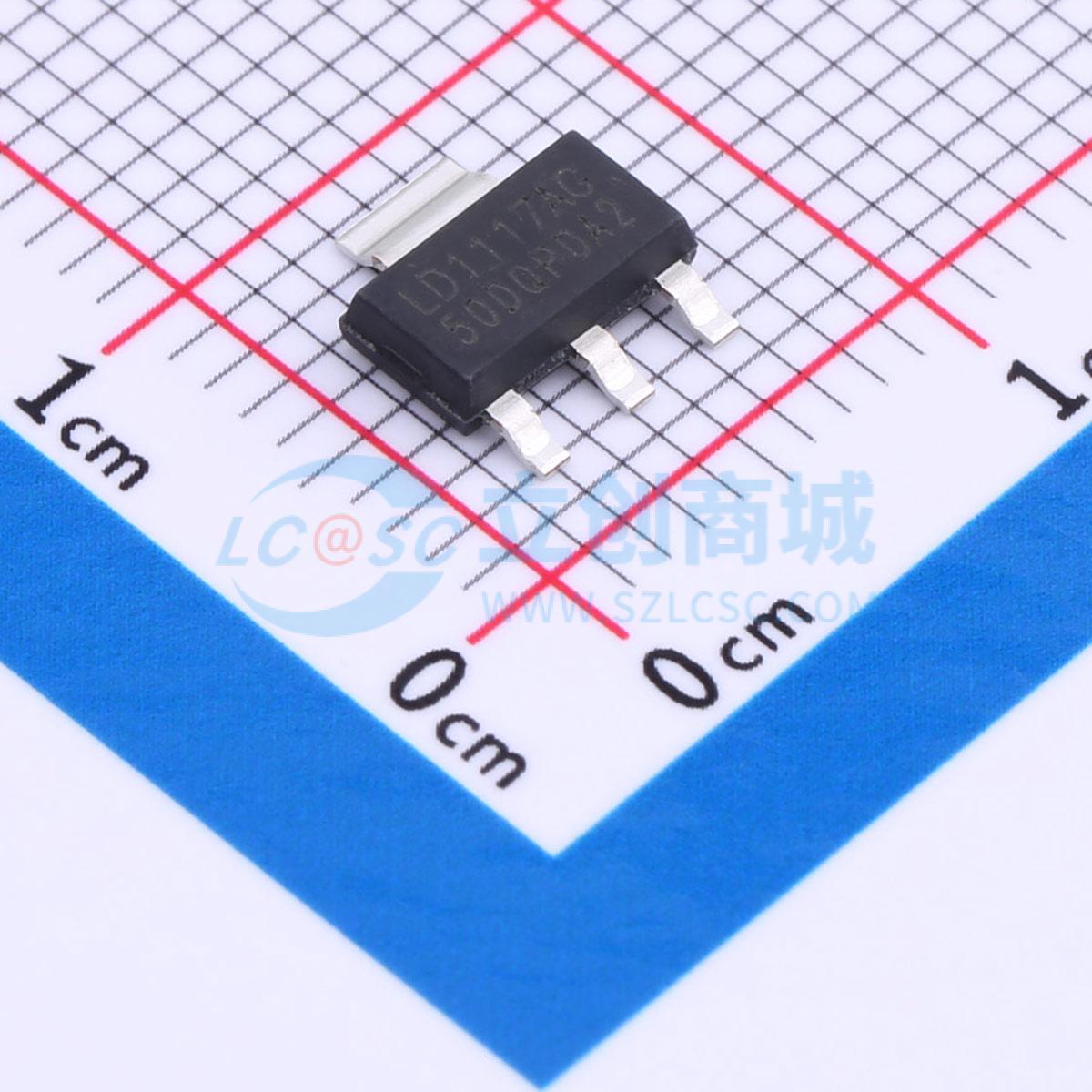 点击查看大图 LD1117AG-50-AA3-D-R实物图