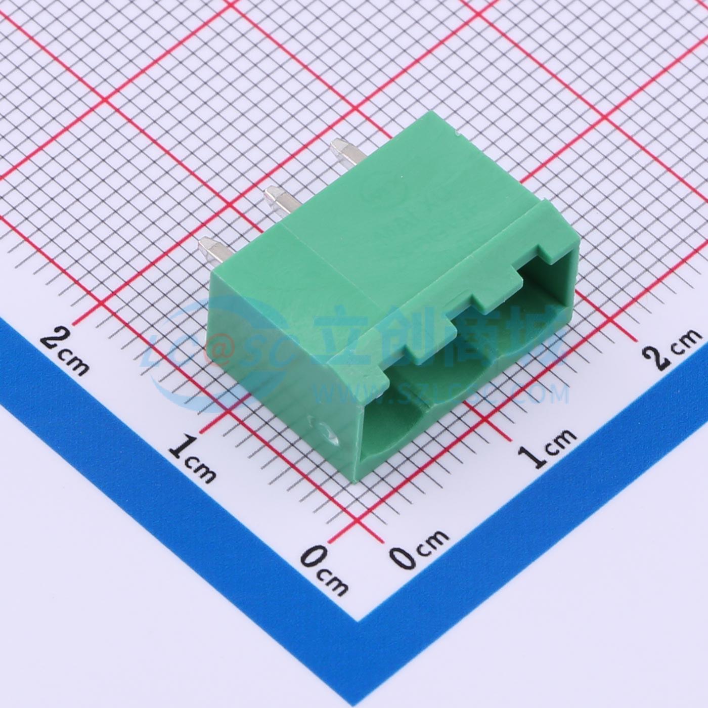 点击查看大图 MX2EDGVC-5.08-03P-GN01-Cu-A实物图