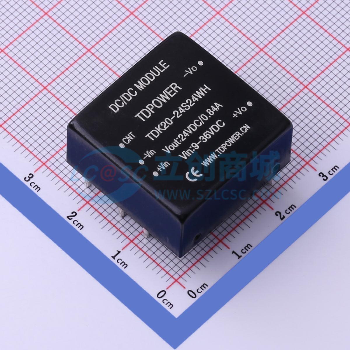 点击查看大图 TDK20-24S24WH实物图