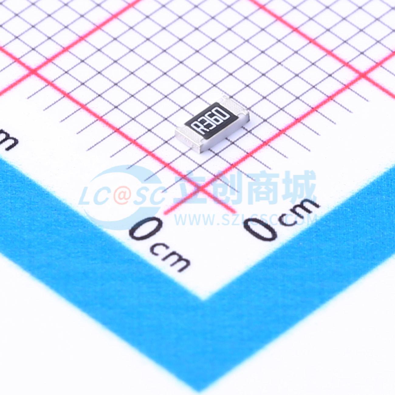 点击查看大图 HoCS1206-360mR-1%-TCR200实物图