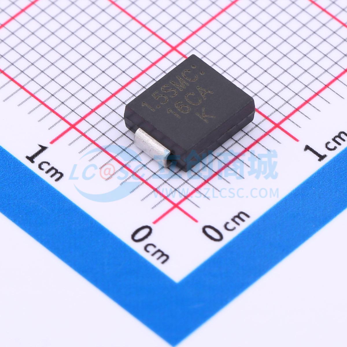 点击查看大图 1.5SMC16CA实物图