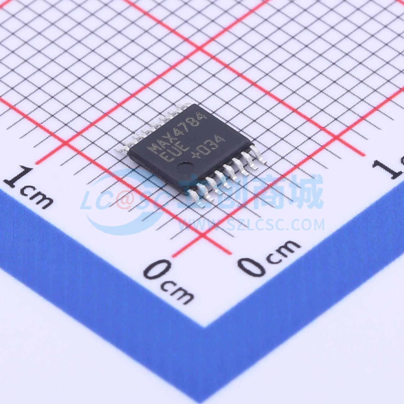 点击查看大图 MAX4784EUE+T实物图