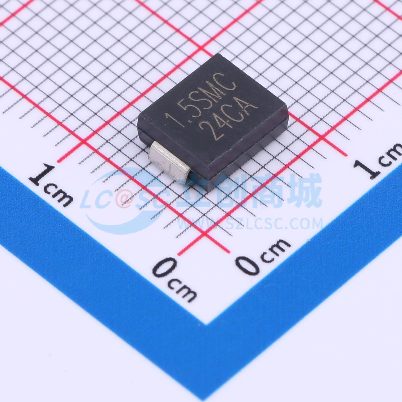 点击查看大图 1.5SMC24CA实物图