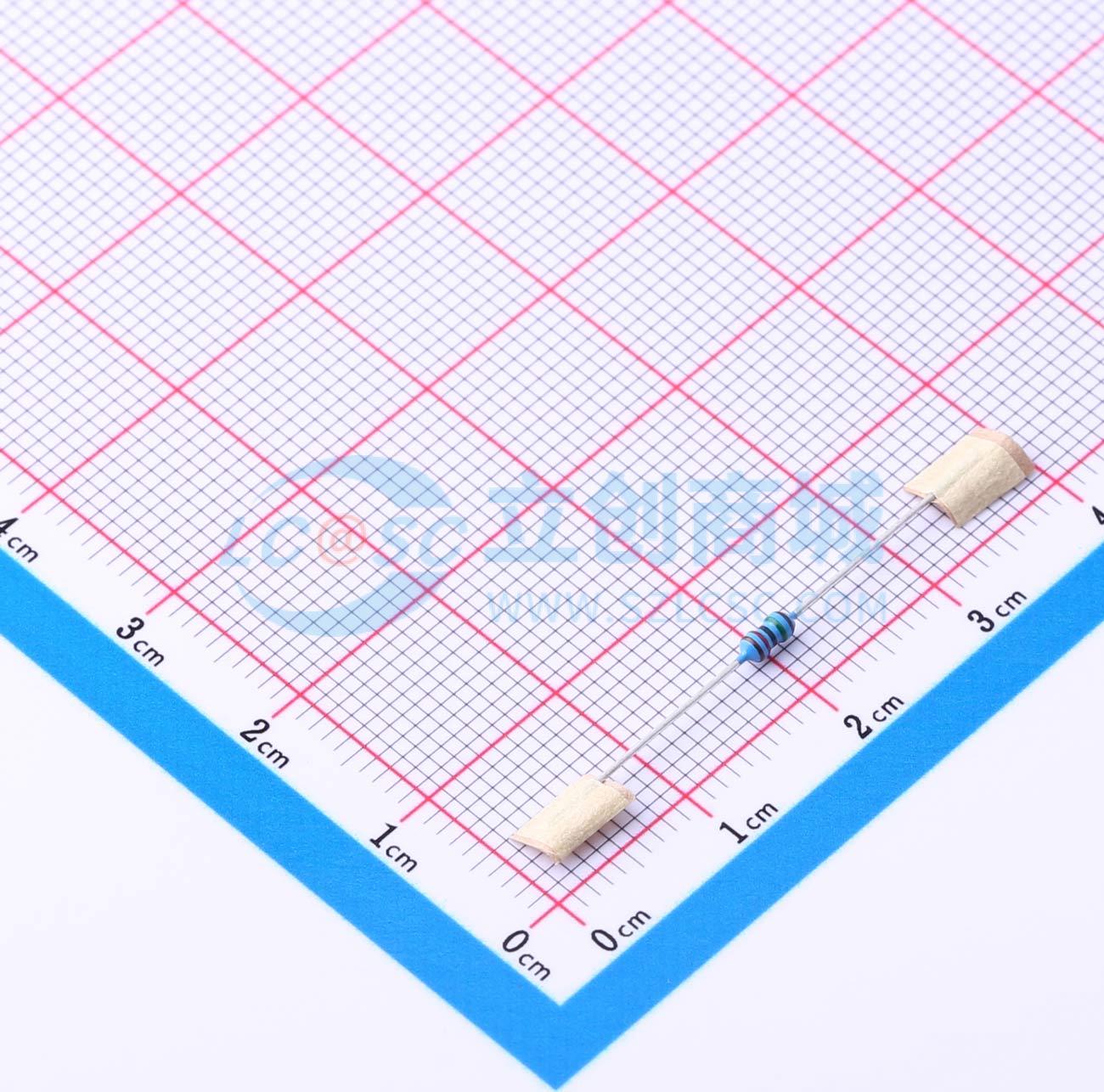 点击查看大图 MF1/8W-15K±1%-ST26实物图