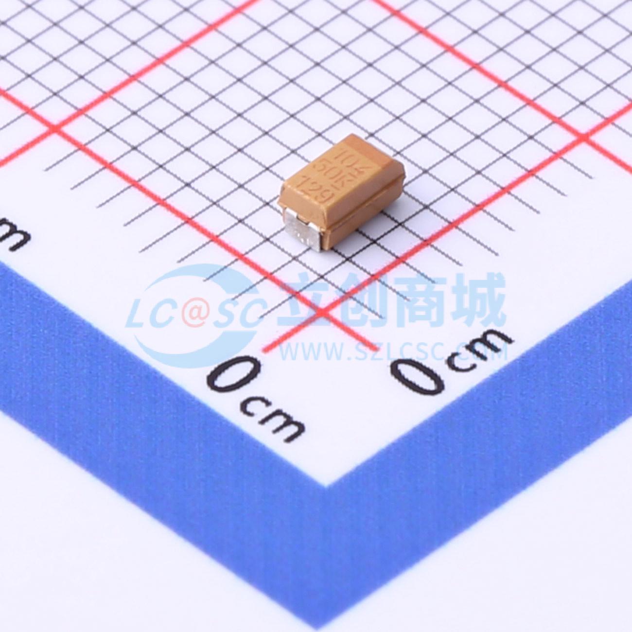 点击查看大图 T491A104K050AT实物图