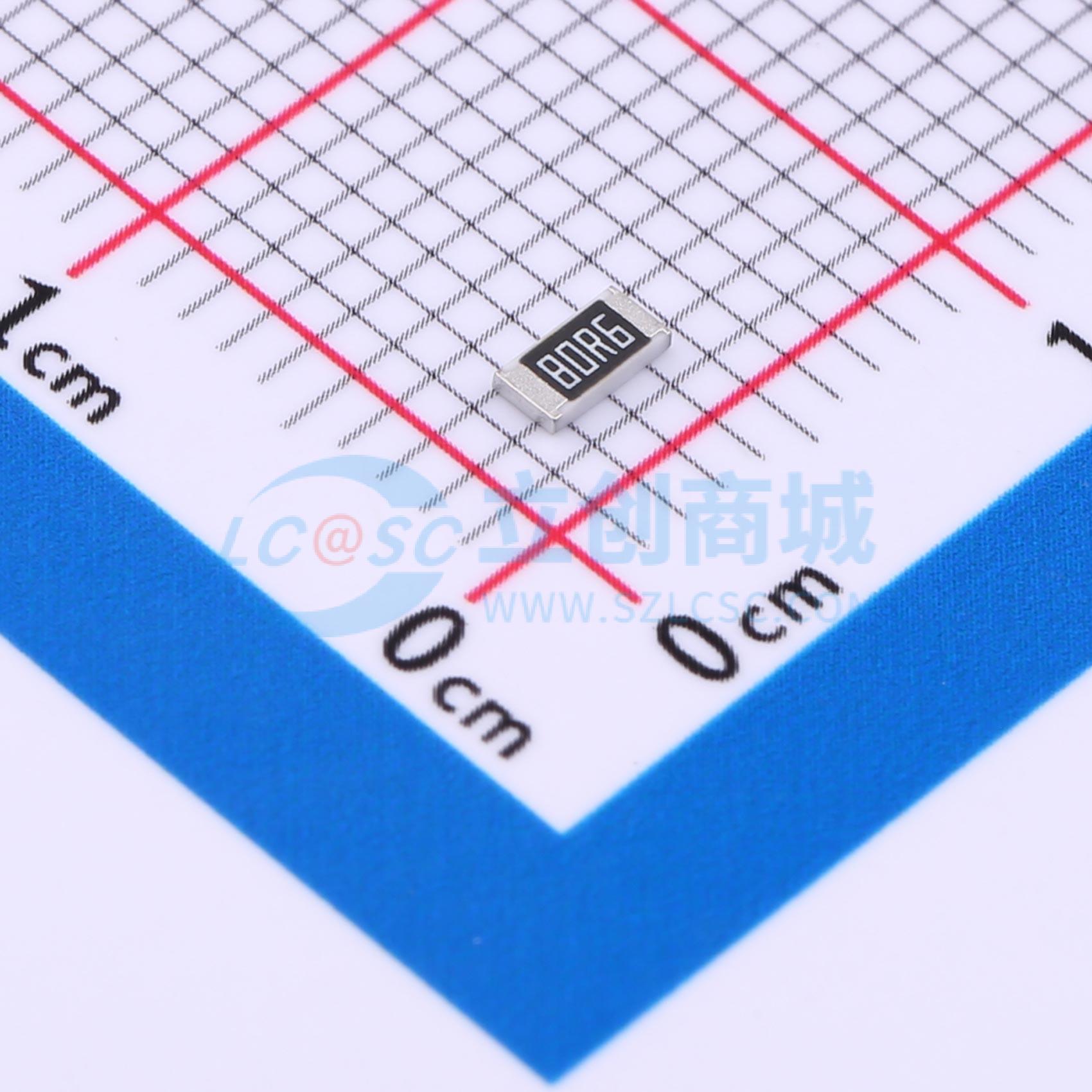 点击查看大图 FRC1206F80R6TS实物图