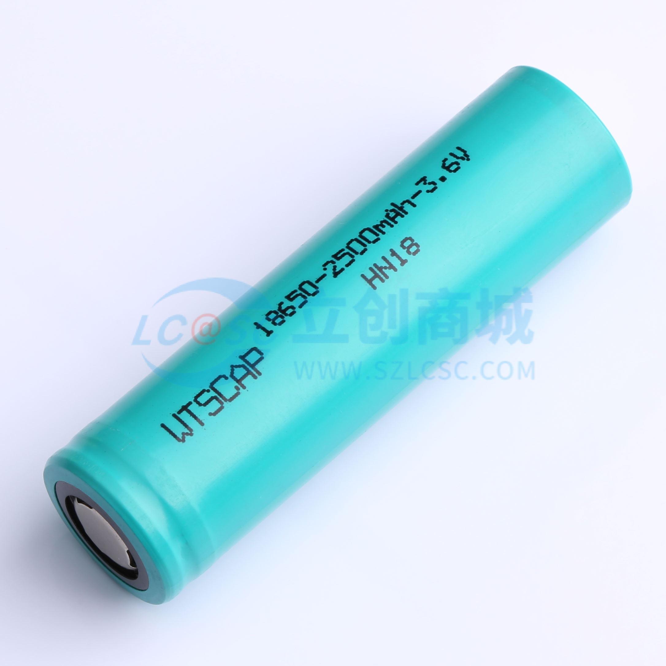 WTNR18650-2500mAh-3.6V实物图