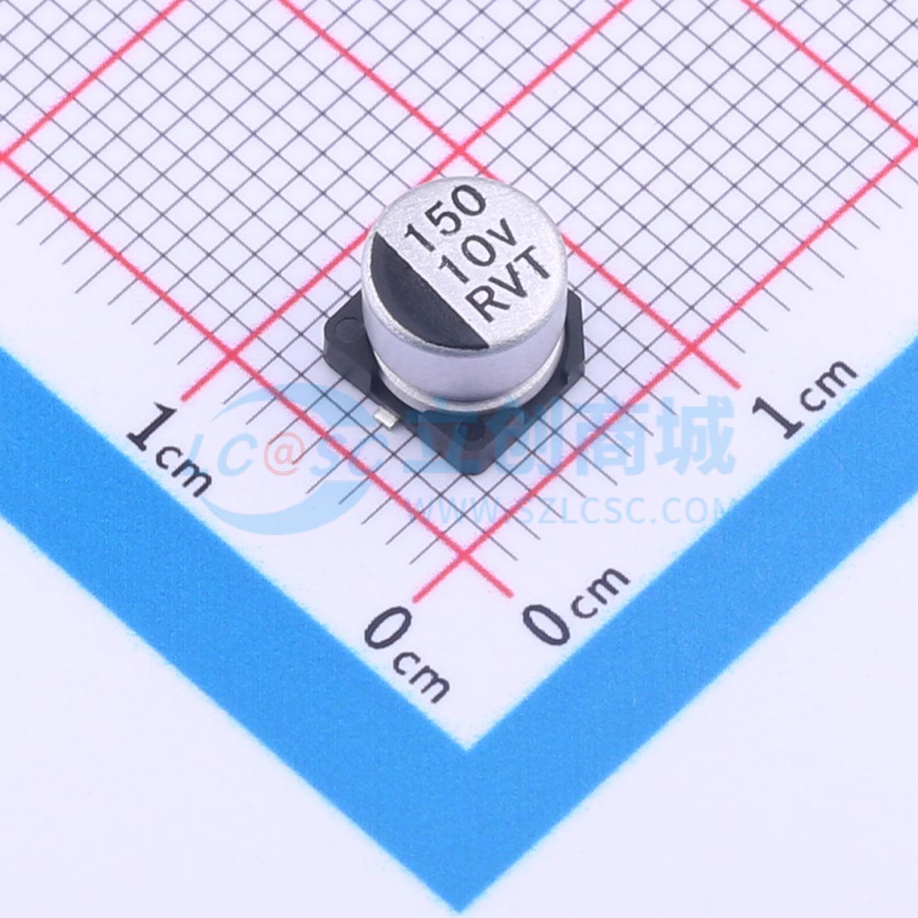 点击查看大图 RVT1A151M0605实物图