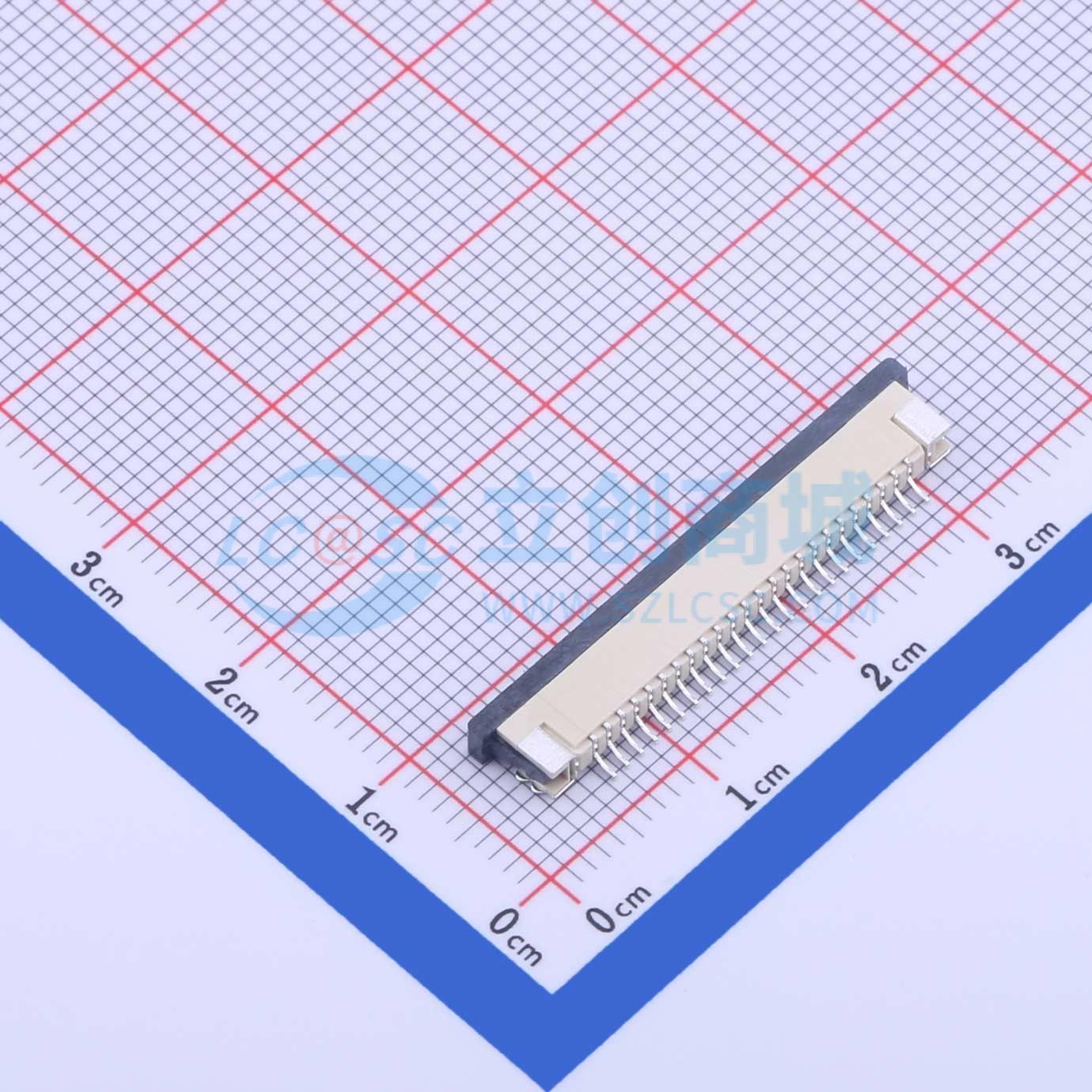 点击查看大图 KH-CL1.0-H2.5-24PIN实物图