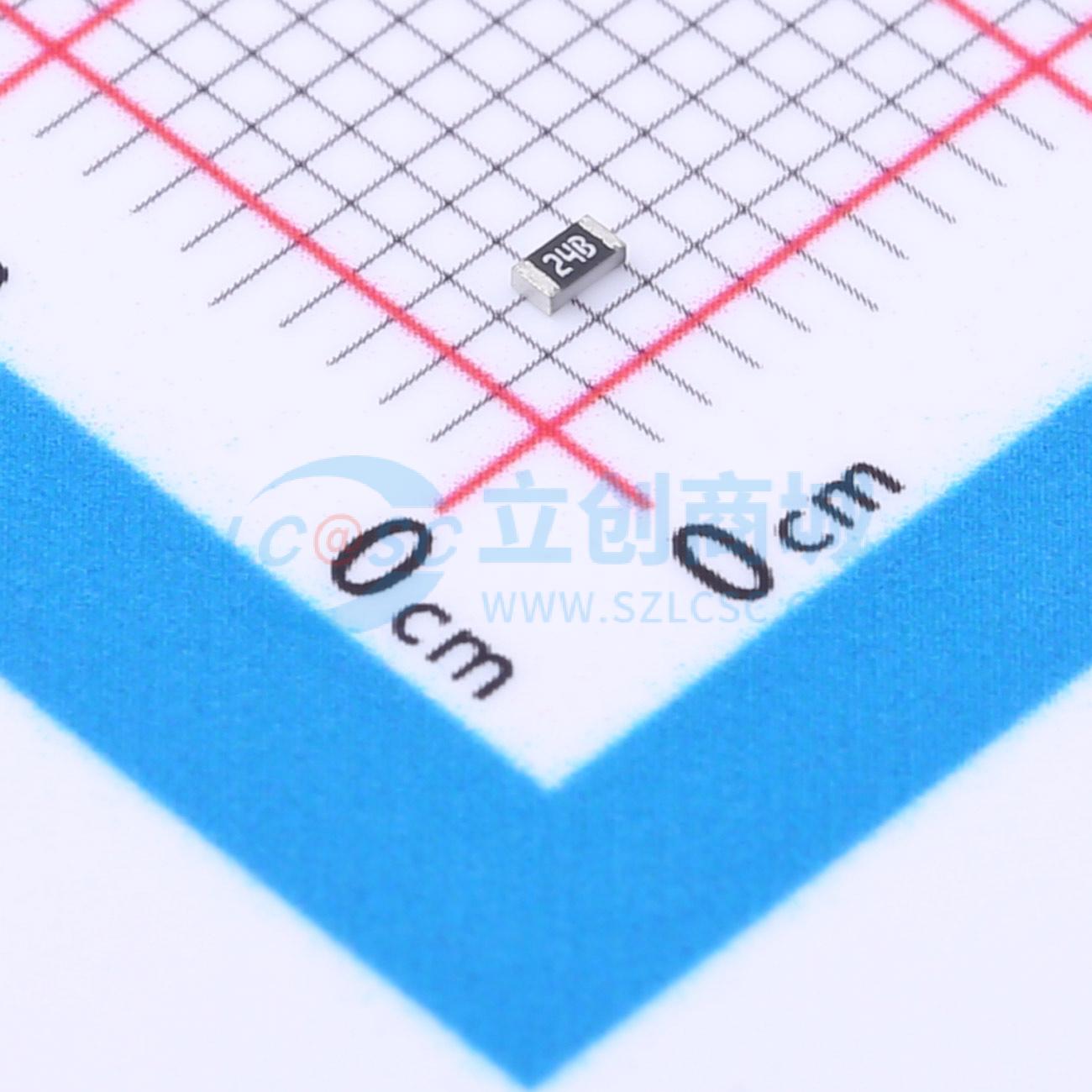 点击查看大图 0603 ±1% 1K74实物图
