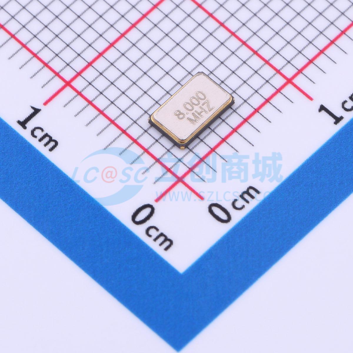 点击查看大图 5032 8M 20PF 20PPM 4P实物图