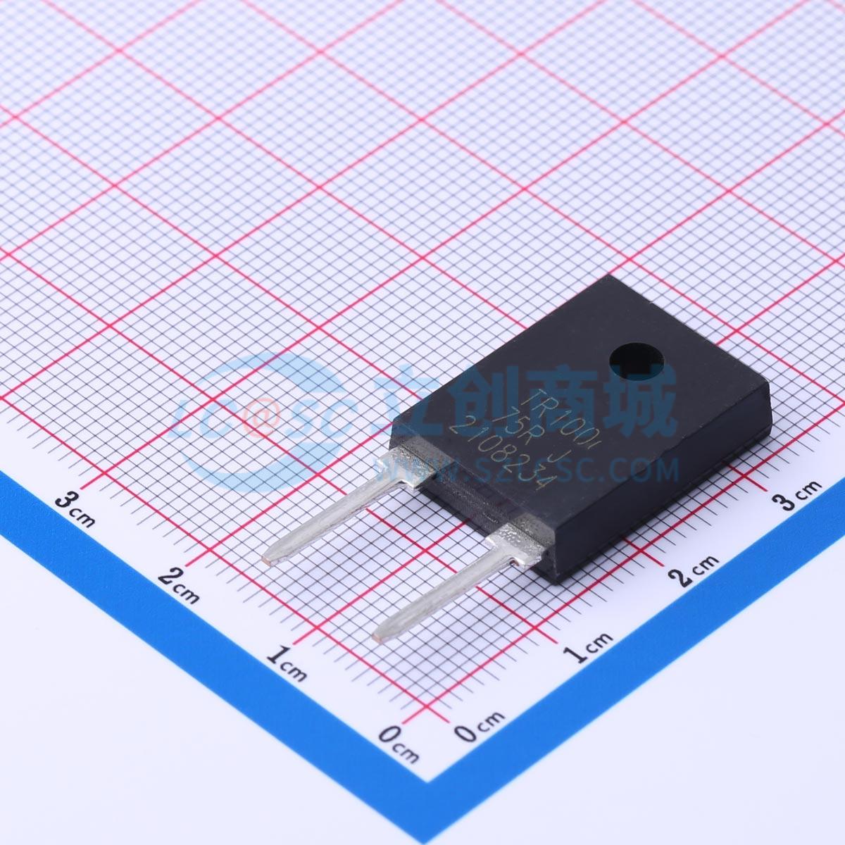 点击查看大图 To-247-100W-75R-5%实物图