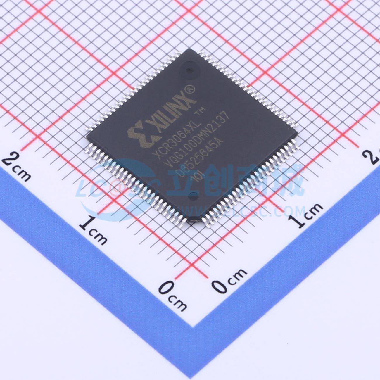 点击查看大图 XCR3064XL-10VQG100I实物图