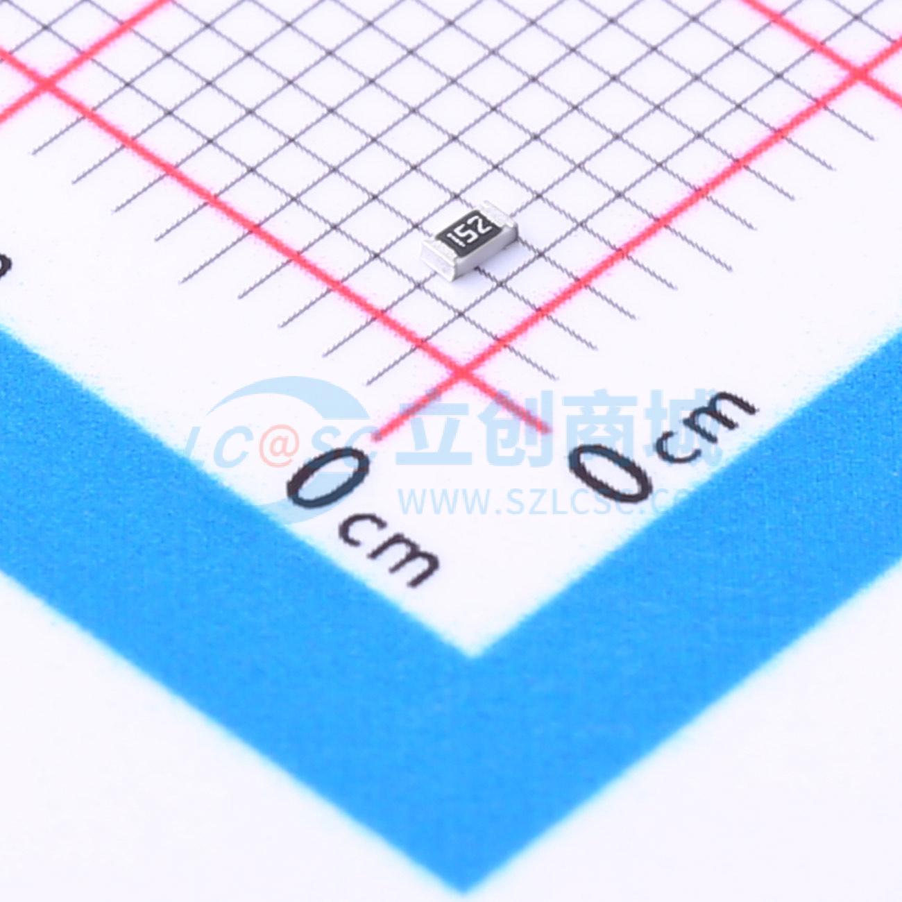 点击查看大图 FRC0603J152 TS实物图