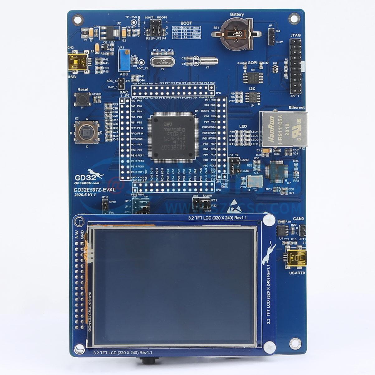 GD32E507Z-EVAL实物图