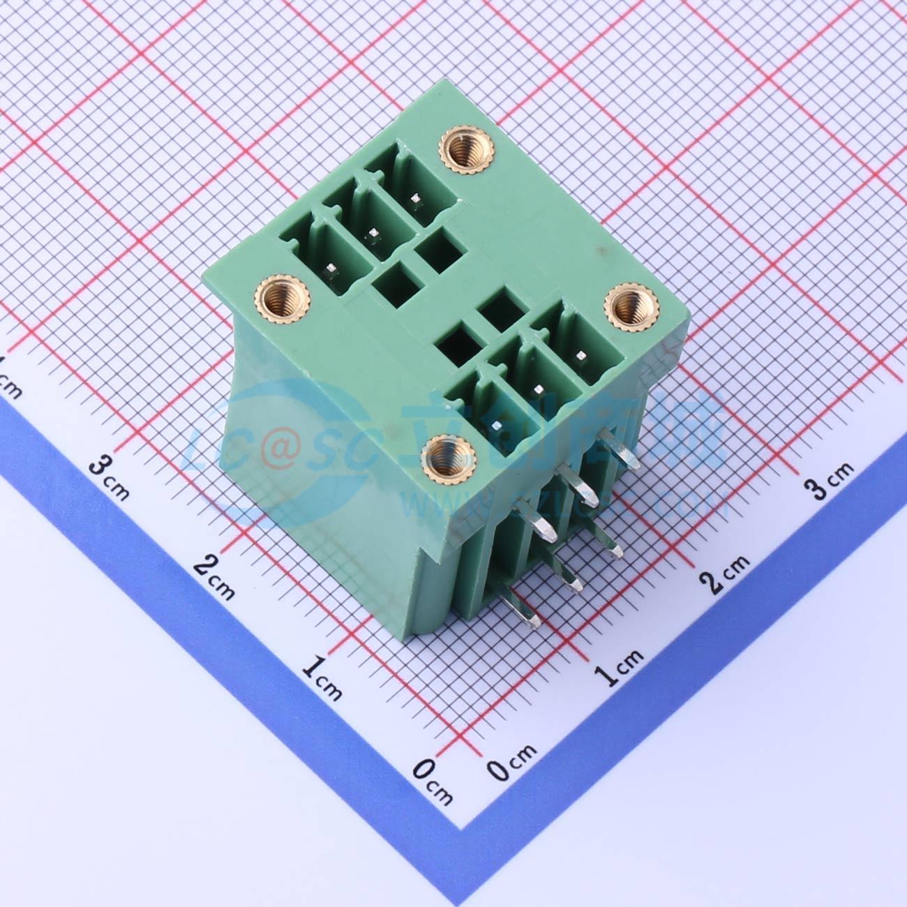 点击查看大图 DB2ERHM-3.81-2*3P-GN实物图