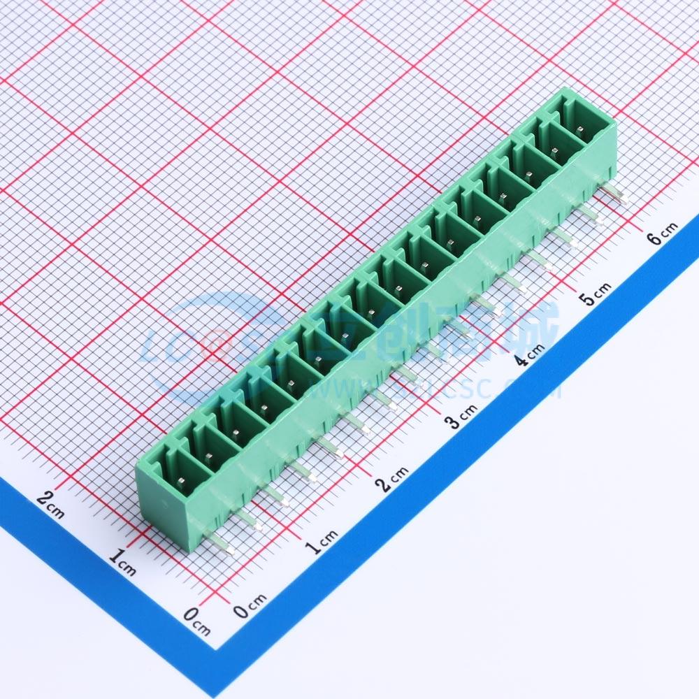 点击查看大图 MX15EDGRC-3.81-16P-GN01-Cu-A实物图