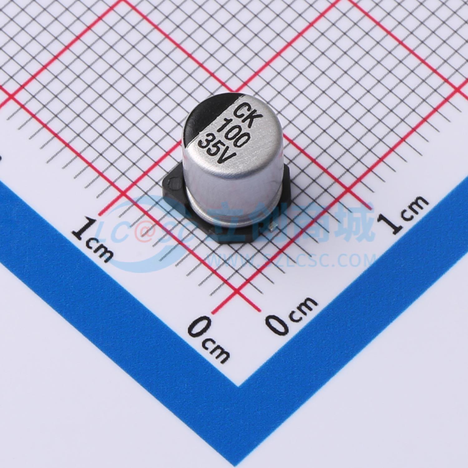 点击查看大图 CK100UF35V167RV0140实物图