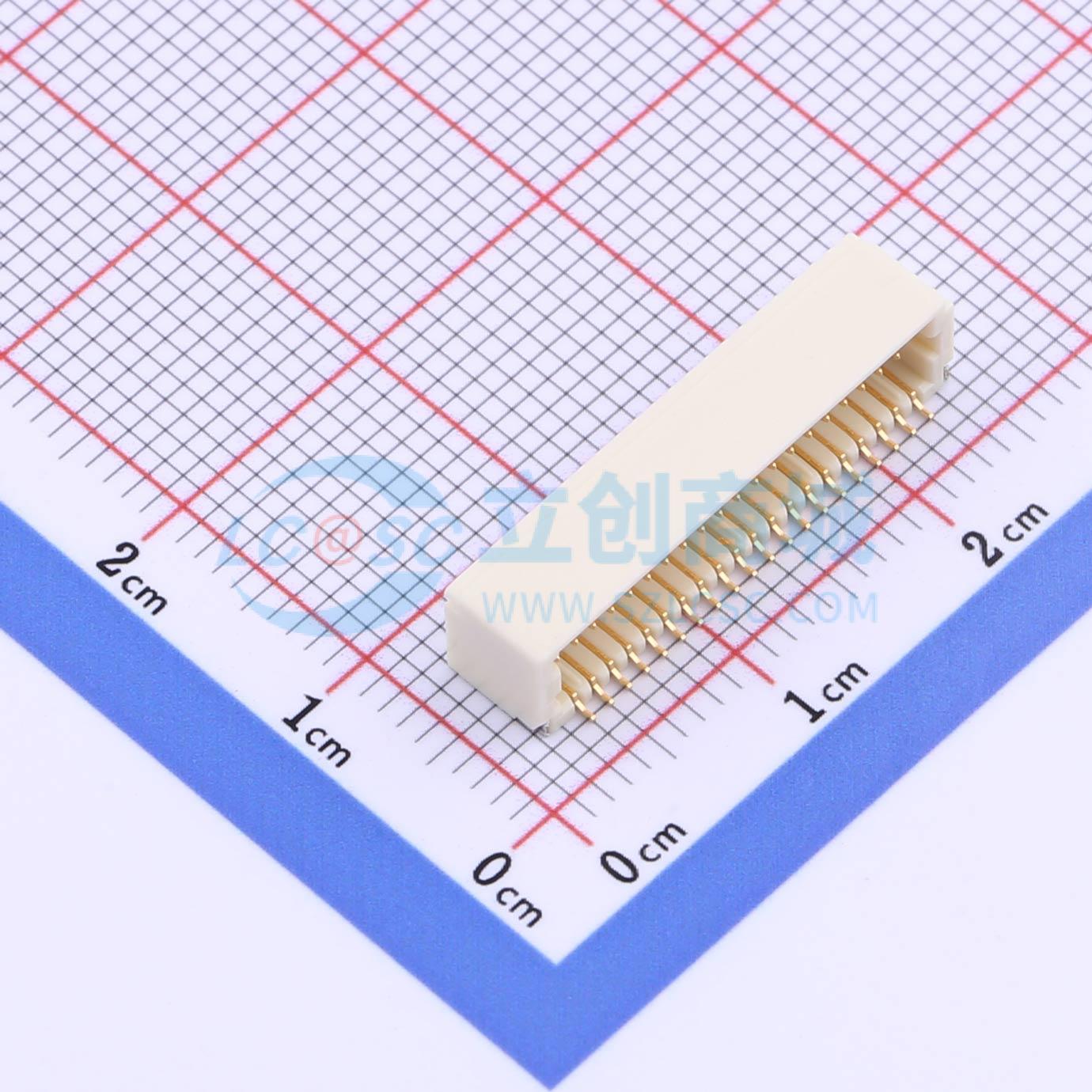 点击查看大图 HDGC1002WR-S-2X20P实物图