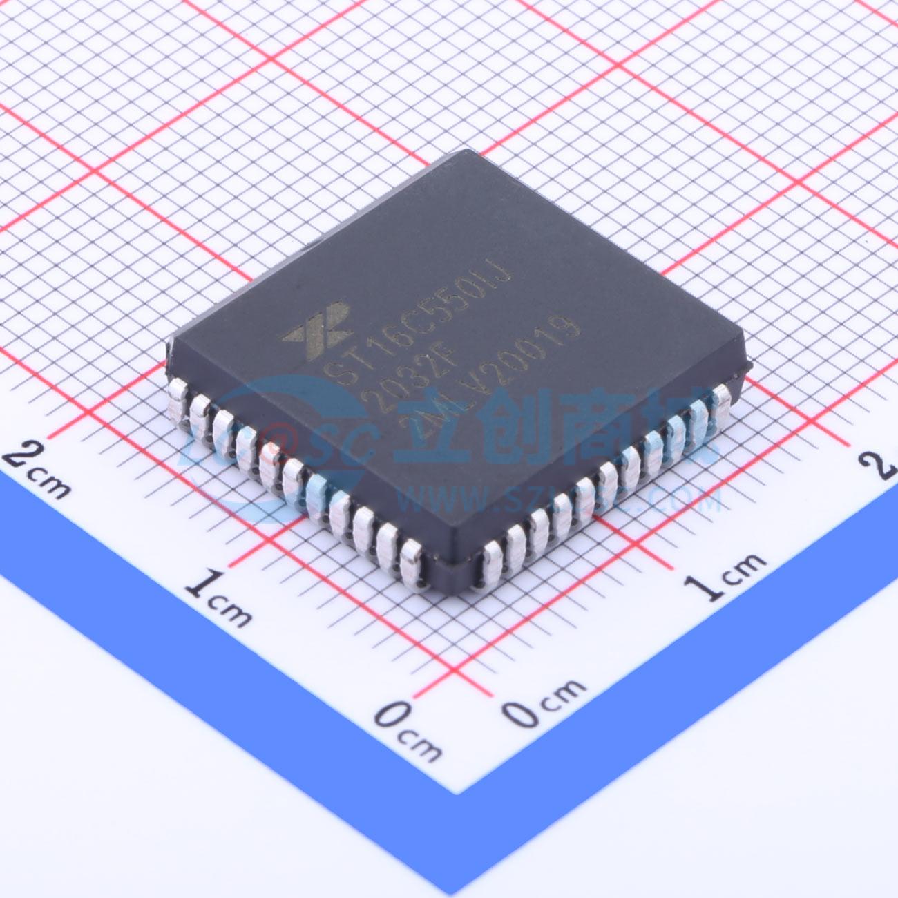点击查看大图 ST16C550IJ44-F实物图