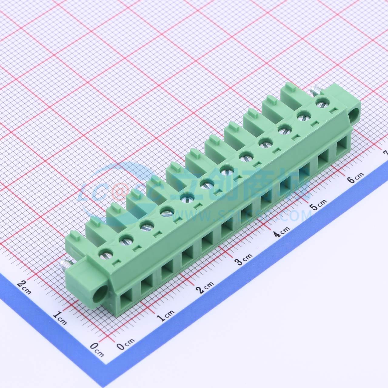 点击查看大图 DB1EKM-5.08-12P-GN-S实物图