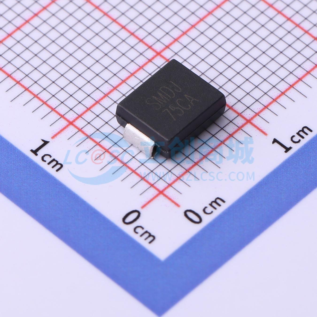 点击查看大图 SMDJ75CA实物图