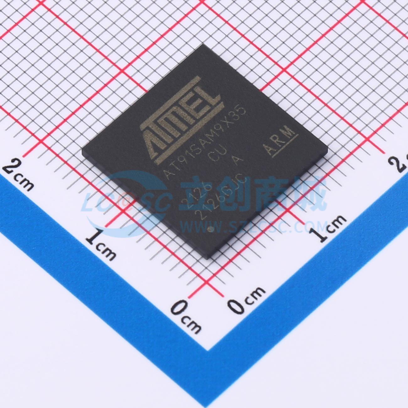 点击查看大图 AT91SAM9X35-CU实物图