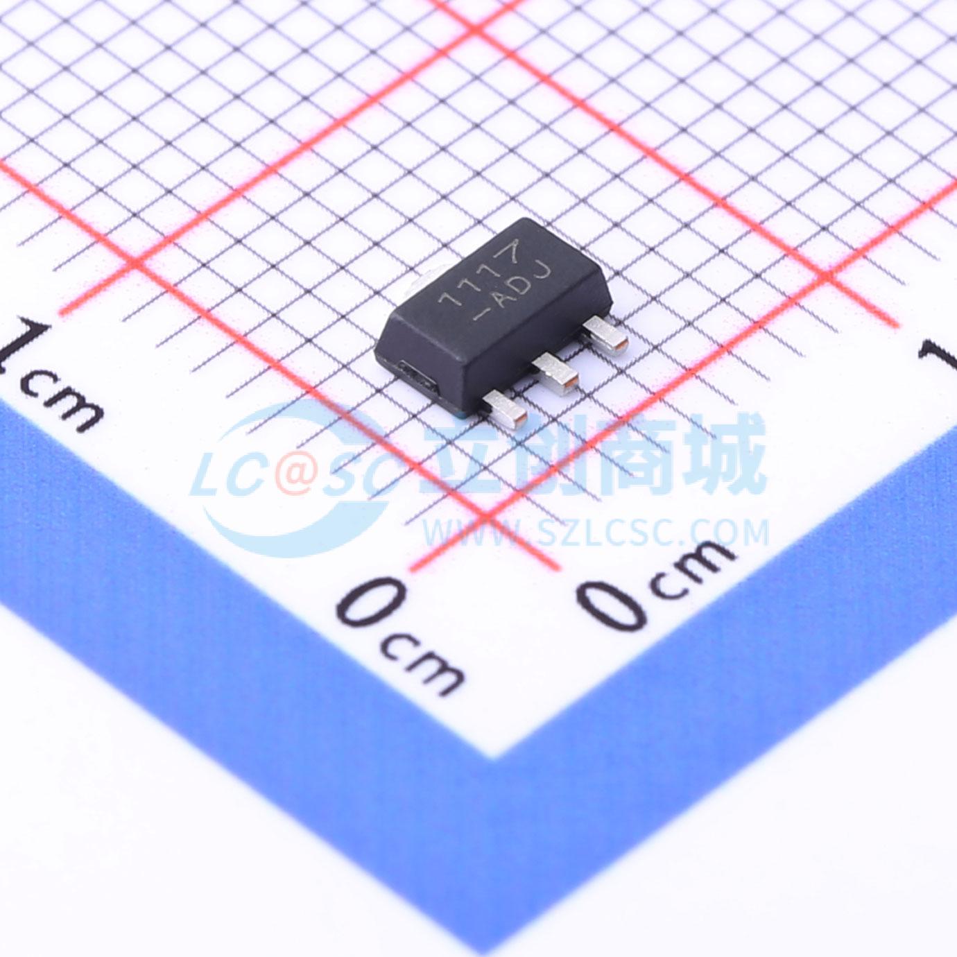 点击查看大图 AMS1117-ADJ SOT-89实物图