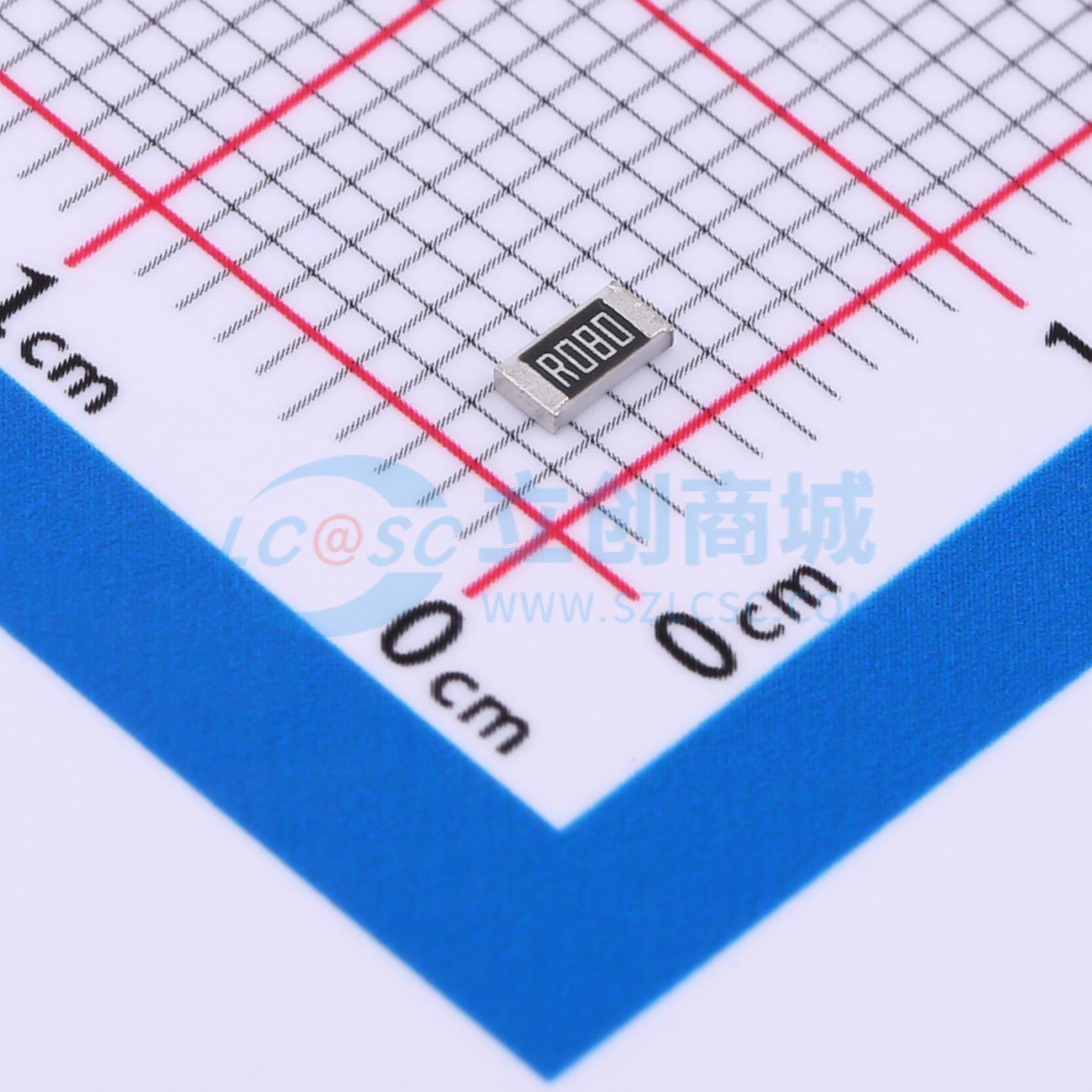 点击查看大图 FRL1206JR080TS实物图
