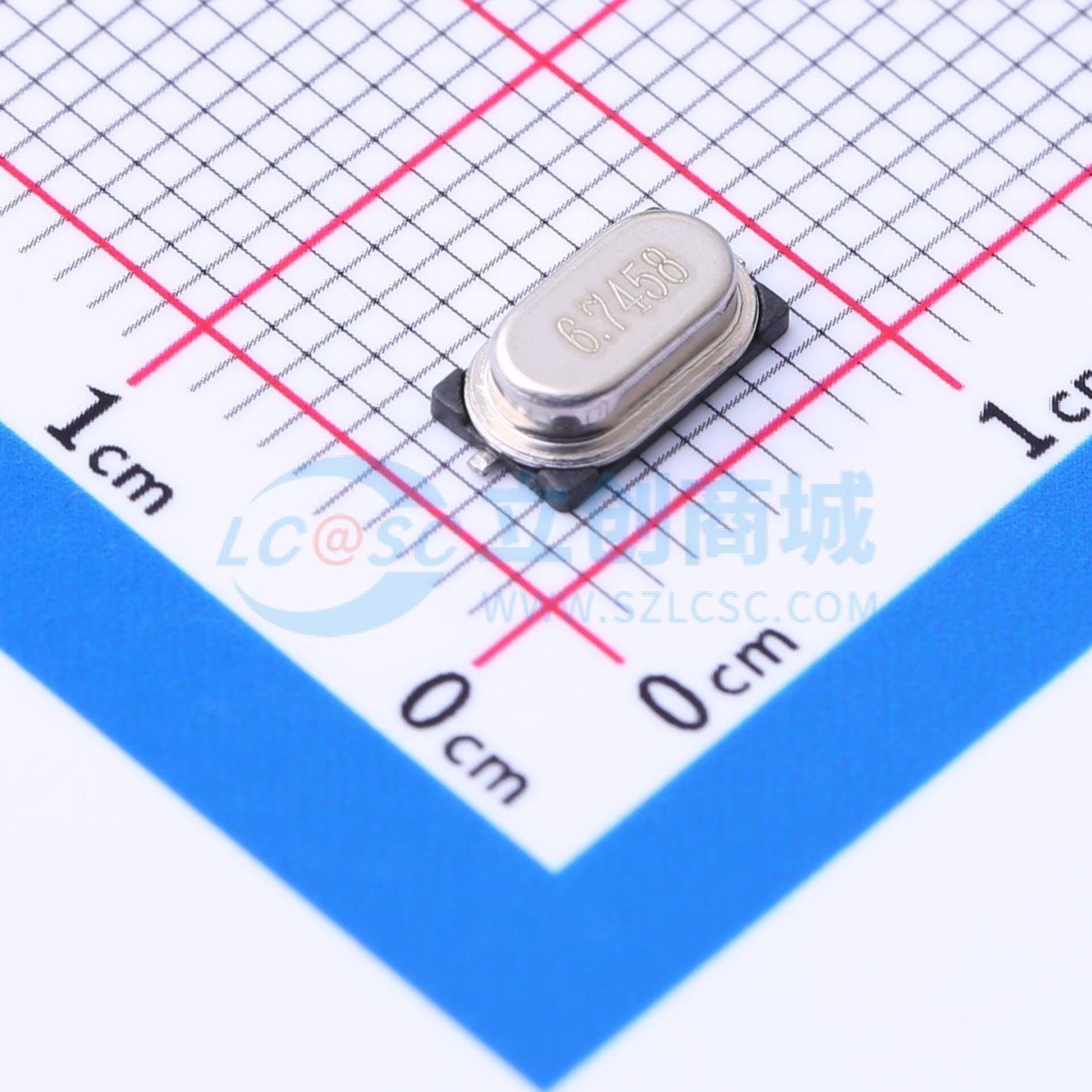 点击查看大图 6.7458M 20PF 20PPM实物图